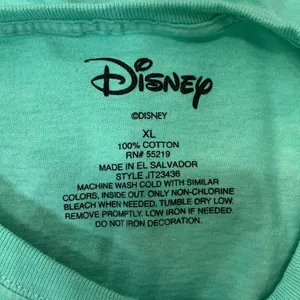 Disney LILO & Stitch Tie Dye Crew Neck Sea Green and White Crop Tee Size… thumbnail 8