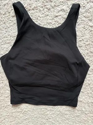 lululemon athletica Black Crop Tank Top thumbnail 5