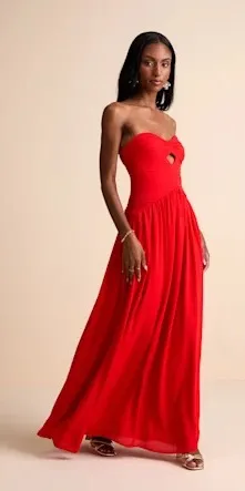 Lulus Red Maxi Dress thumbnail 1