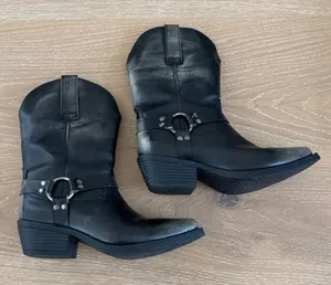 Dingo Western Boots Ride Away Snip Toe Harness Size US 8.5 Grayish Black thumbnail 1