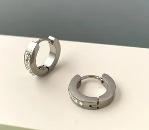 925 Silver Plated CZ Small Silver Hoop Earrings for Men Women thumbnail 4