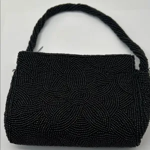 Bloomingdale's Elegant Black Beaded Wristlet thumbnail 16