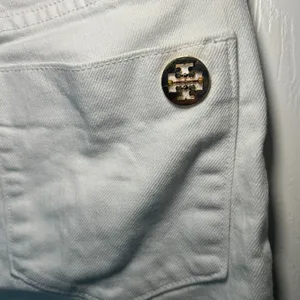 Tory Burch White Super Skinny Jean Zipper Ankle Detail Size 28 thumbnail 3
