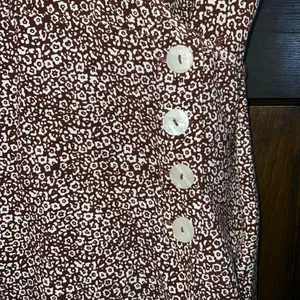 Urban Outfitters Brown and White Mini Dress thumbnail 4