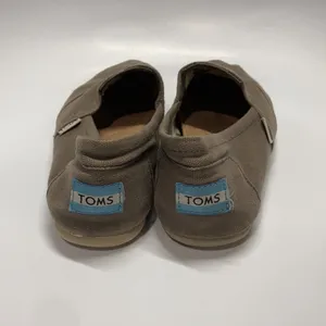 Toms taupe slip on shoes size‎ 7.5 thumbnail 3