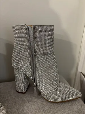 Sparkly Steve Madden Rhinestone Boots thumbnail 2