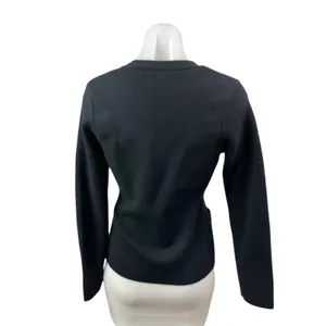 Abercrombie & Fitch Women's Black Long Sleeve Button Up Cardigan Sweater Top XS thumbnail 4
