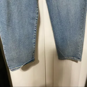AVA•VIV cinched waist denim blue jeans thumbnail 2