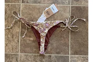 Billabong Ready For The Sun Tie Side Maya Bikini Bottoms Size Medium thumbnail 6