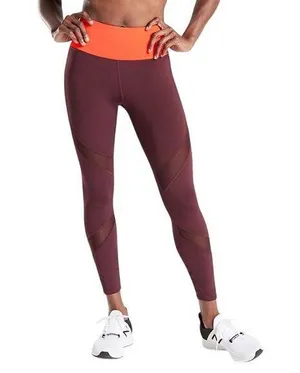 Athleta Women’s Tenacity 7/8 Tight in Powerlift Size S Antique Burgundy 487732 thumbnail 1