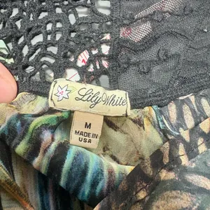 LILY WHITE Y2K Peacock Feathers Print Camisole Top thumbnail 5