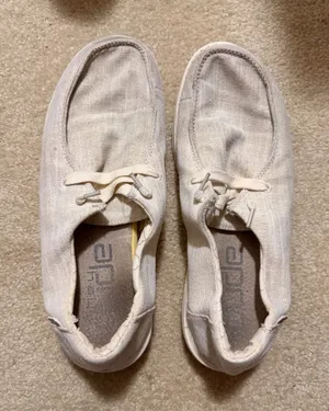 Women’s Cream Sparkly HeyDudes thumbnail 1