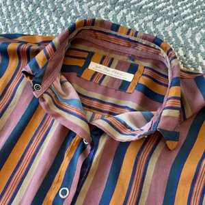 We The Free Tunic Shirt Womens XS Multicolor Striped Collared Snap Button Top thumbnail 2