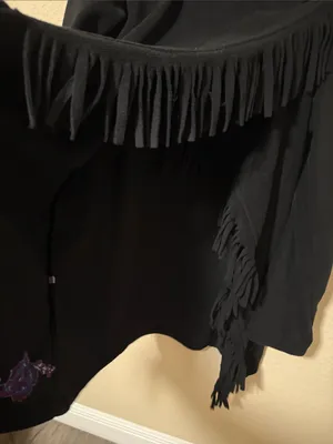 Boho wrap fringe embroidery fabulous for fall! thumbnail 5