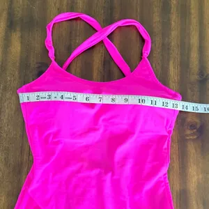 Adaia Fitness Wear Neon Hot Pink Cross Back One Piece Swimsuit Brazilian Fabric‎ thumbnail 5