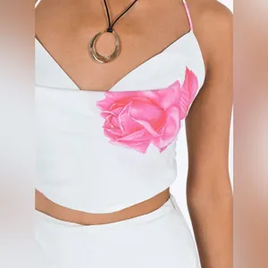 NWT Princess Polly Karalle Skirt Set Cream / Pink Size 12 thumbnail 7