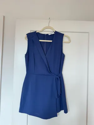 Boutique blue romper thumbnail 3