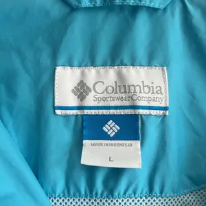 Columbia Blue and White Lightweight, Windbreaker, Jacket Womans‎ Size Large thumbnail 2