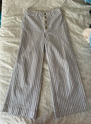 Madewell Wide leg Stripe Pants thumbnail 2
