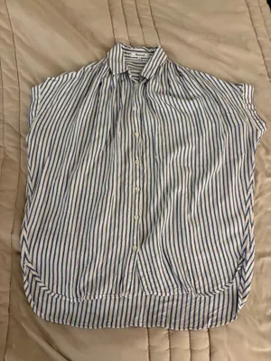 Madewell Women’s Blue Stripe Hilltop Shirt thumbnail 2