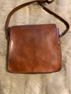 Vintage Leather Boho Hippie Purse thumbnail 14