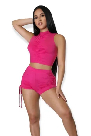 Fuchsia Raspberry Runch Two Piece Set Pink Size XL thumbnail 3