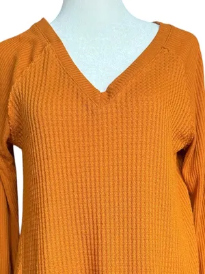 Anthropologie Maeve Pearson Waffle‎ Thermal Top Sz XS thumbnail 3