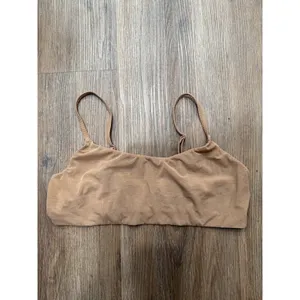 Skims Summer Mesh Bralette Tan Nude Sheer Scoop Neck Adjustable Straps XL thumbnail 2