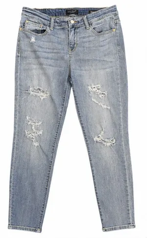 Judy Blue Distressed Skinny Jeans Size 13/31 thumbnail 1