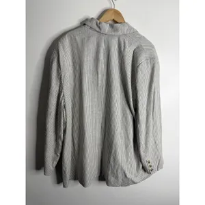 Old Navy‎ Linen Blend Striped Double Breasted Blazer Jacket XXL Work Wear Casual thumbnail 3