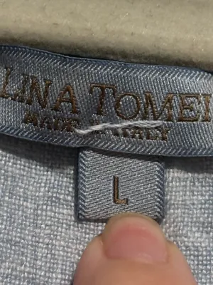 Lina Tomei Made in Italy 100% Linen Embroidered Shift Dress – Large thumbnail 8