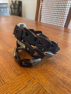 vintage Capezio Western leather boho southwestern belt M/L thumbnail 2
