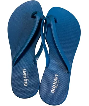 Old Navy Blue Women’s Flip Flops Sz 10 thumbnail 1