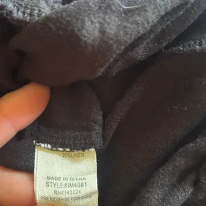 Illa Illa black linen blend cargo pocket wide leg pants size small thumbnail 5