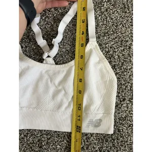 New Balance White Seamless Light-Support Sports Bra M thumbnail 4