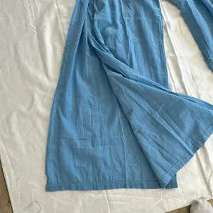 Becca Gauzy Smocked Waist Pants, Swim coverup, Coastline, Medium, NWT thumbnail 3