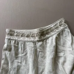 Sole Selena Boho Embroidered Linen Tiered Maxi Skirt thumbnail 3