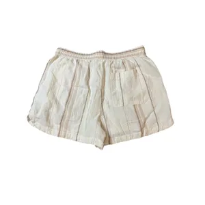 NEW Carve Designs Size Small Cream‎ Brown Striped 100% Organic Cotton Shorts 3" thumbnail 6