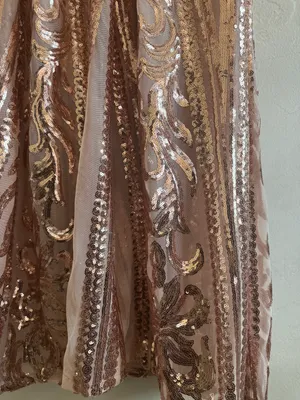 Windsor Sequin Dress Rose Gold thumbnail 3
