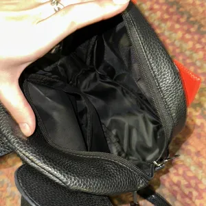 MOUSE EAR W BOW VEGAN LEATHER BACKPACK MICKEY MINNIE Black thumbnail 3