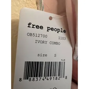 FREE PEOPLE Size S‎ Psychedelic Summer Tank Top Pink Ivory Combo thumbnail 4
