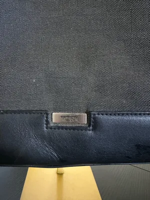 Vintage TUMI Black Nylon & Leather Structured Tote / Business Bag – Pink Lining – Shoulder Strap thumbnail 5