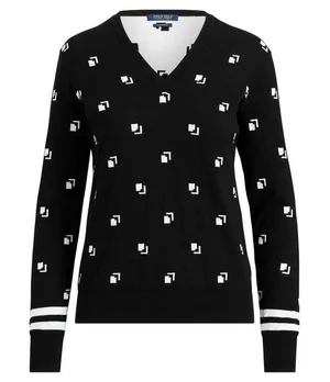 Polo by Ralph‎ Lauren Black and White Women's Sweater Pima cotton small thumbnail 1