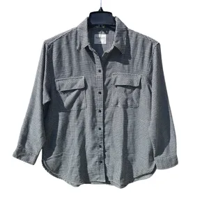 Abercrombie & Fitch -955 Houndstooth Oversized Shirt Jacket Shacket M‎ thumbnail 3