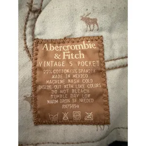 Abercrombie & Fitch Vintage 5 Pocket Bootcut Jeans Medium Wash Blue 2R Low Rise thumbnail 7