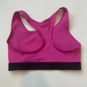Nike Dri-FIT Sports Bra Pink Black Racerback Small Athleisure thumbnail 3