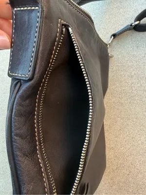 Classic Black Leather Satchel Bag Multi thumbnail 5