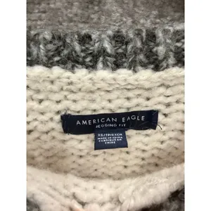 American Eagle Womens Sweater XS Multi Striped Wool Blend Jegging Fit Pullover thumbnail 5