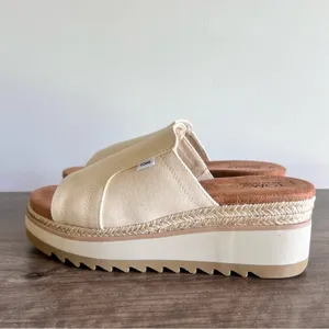 TOMS NEW Women's Adria Platform Slide Sandals Size 8.5 thumbnail 4