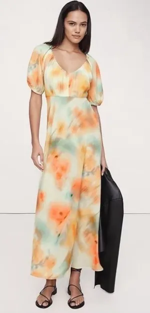 NWT! Banana Republic Floral Crepe thumbnail 1